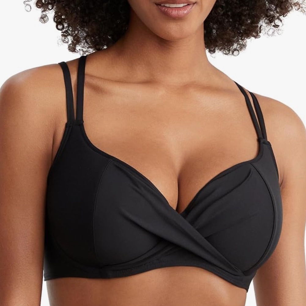 BIRDSONG Wrap Bikini Top 32DD-Onyx